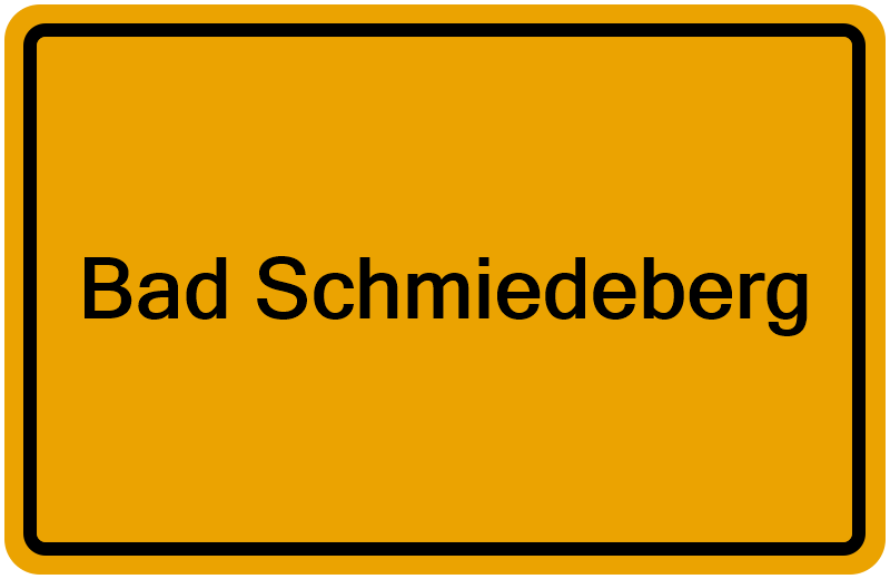 Handelsregisterauszug Bad Schmiedeberg